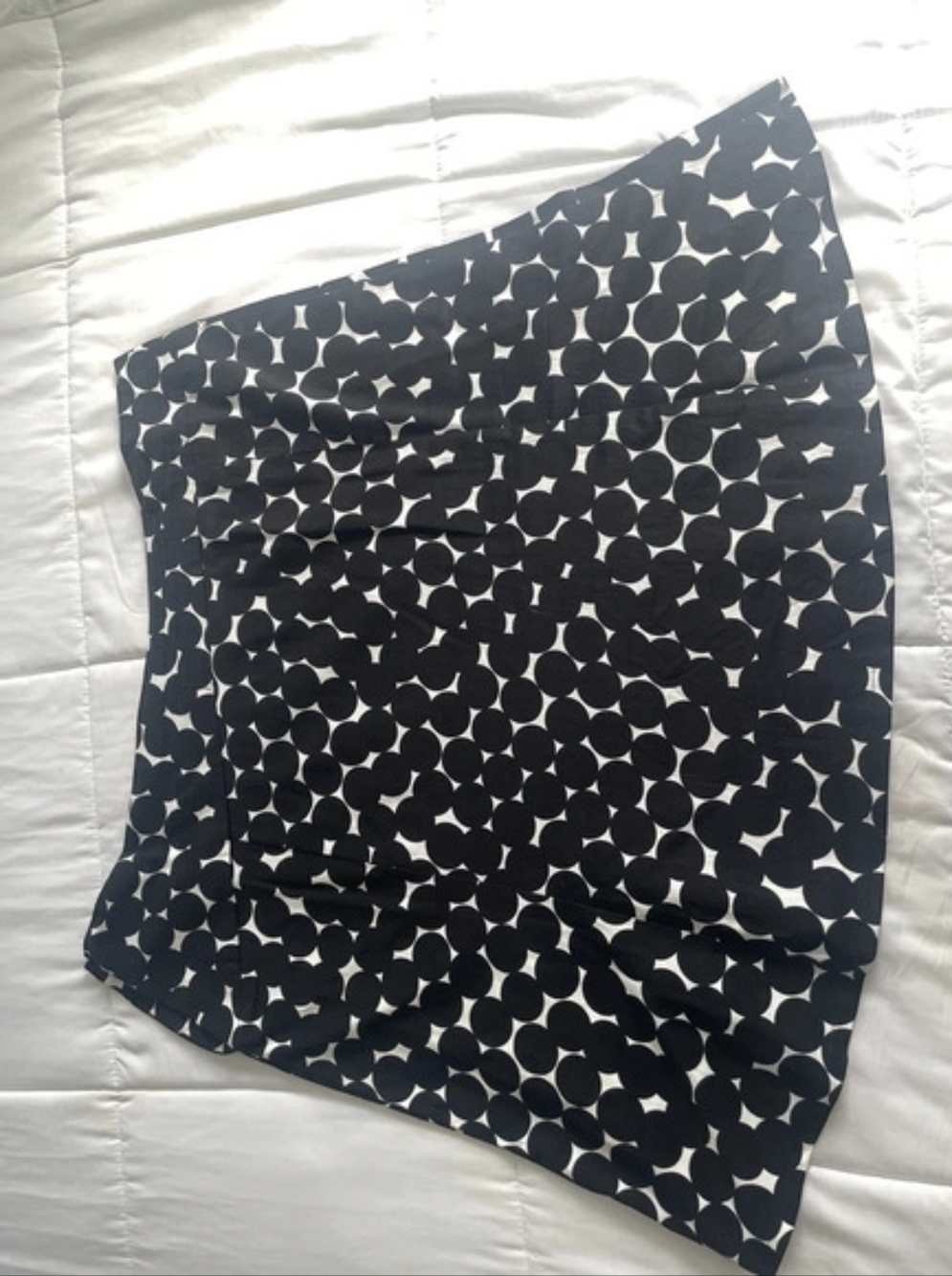 Lane Bryant Geometric Mini Skirt in Black & White Size 28 Like New